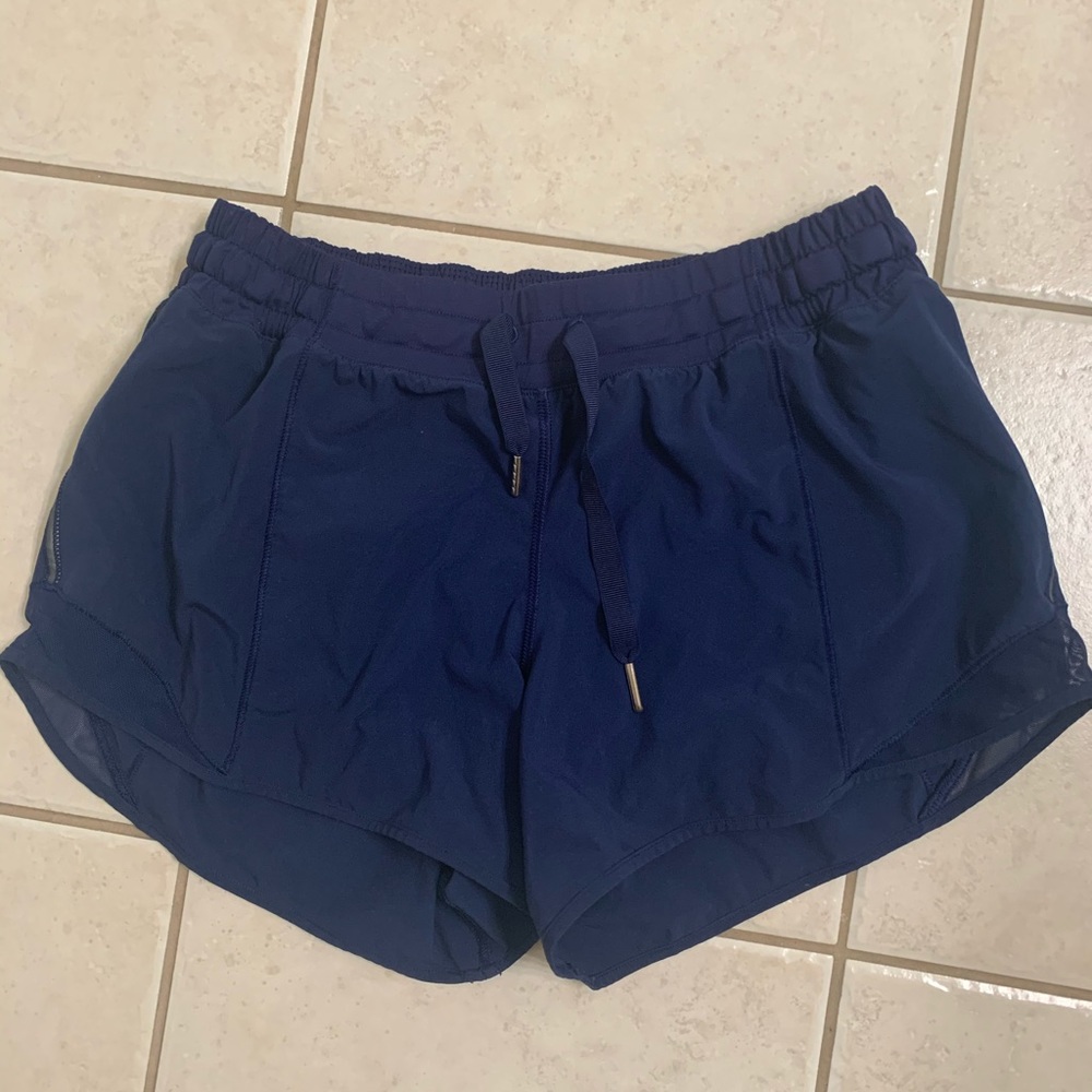 Lululemon 4” Navy Blue Shorts